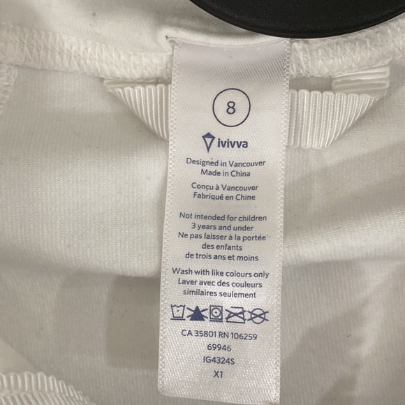 Lululemon Ivivva Girl Jacket white size 8 - Picture 9 of 11